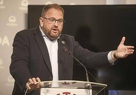 El secretario general del PSOE local y alcalde de Mérida, Antonio Rodríguez Osuna