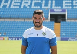 Moisés García durante su etaa en el Hércules.