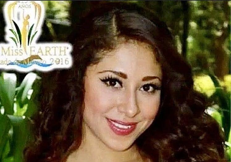 Priscila Lara cuando fue aspirante a miss.