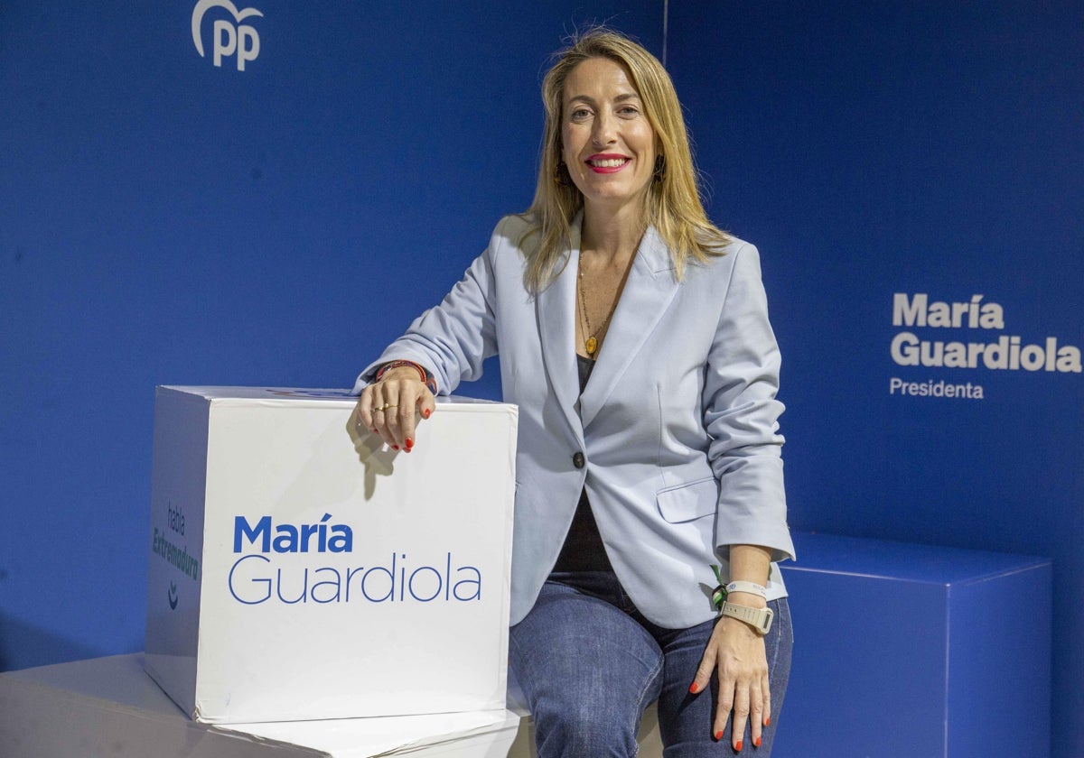 María Guardiola, candidata del PP a la Presidencia de la Junta.