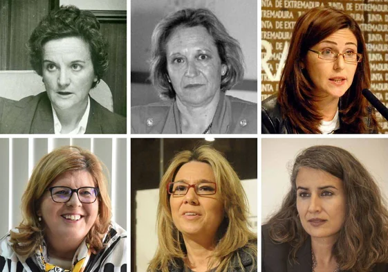 María de los Ángeles Bujanda, Teresa Rejas, María Dolores Pallero, María Victoria Domínguez, Crsitina Teniente e Irene de Miguel.
