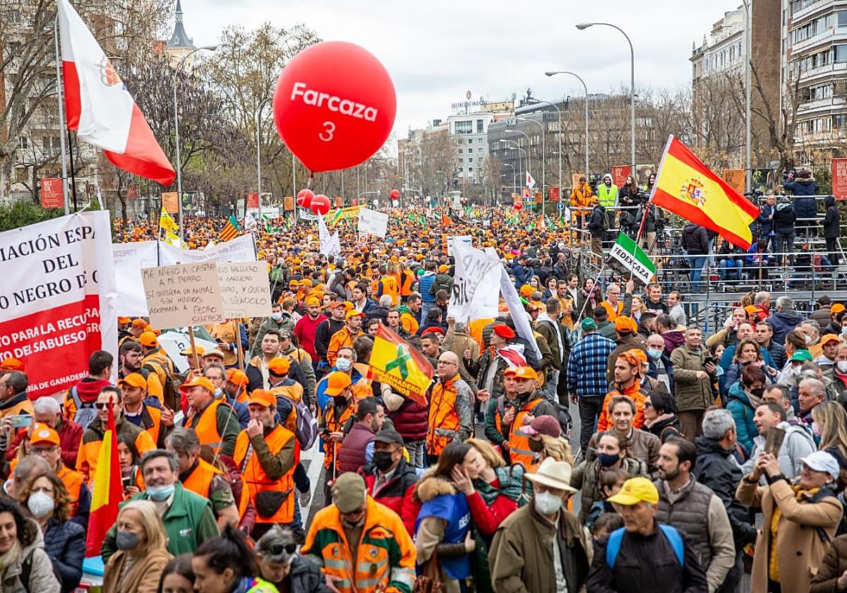 Manifestación 20-M en Madrid.