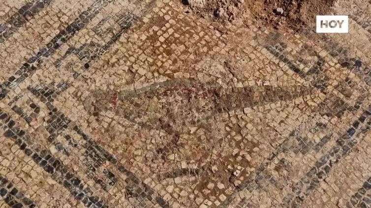 Las excavaciones en la Huerta de Otero sacan a la luz el gran mosaico de Medusa