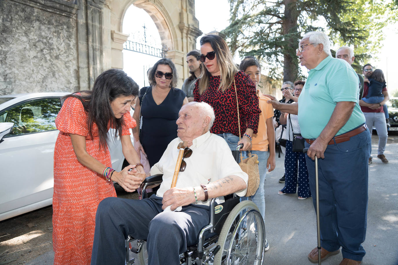 Acto en Orduña de entrega de los restos identificados los hermanos Manuel y Salvador del Amo Jiménez