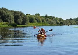 Fotos de los participantes en el descenso del Alagón