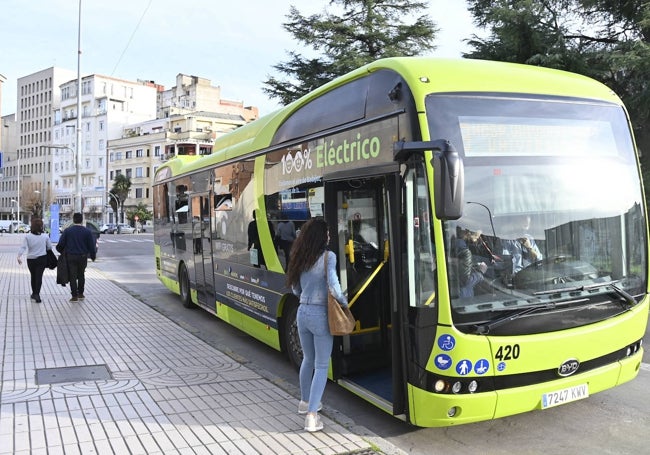 Autobús urbano de Badajoz.