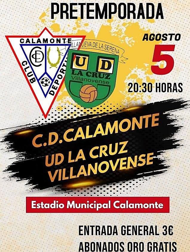 El CD Calamonte comienza la pretemporada frente al UD La Cruz Villanovense