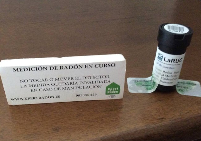 Sistema de medición de la concentración de radón.