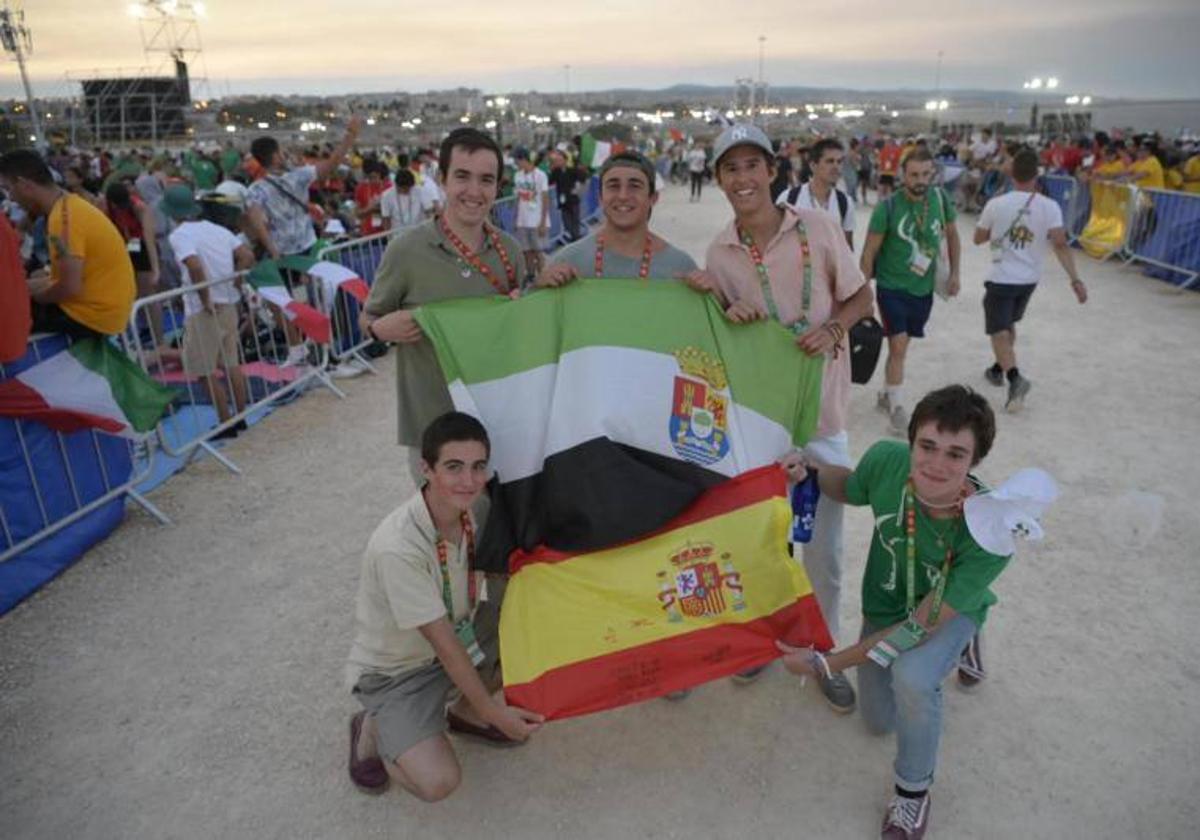 Extremeños en el encuentro con el Papa en Lisboa