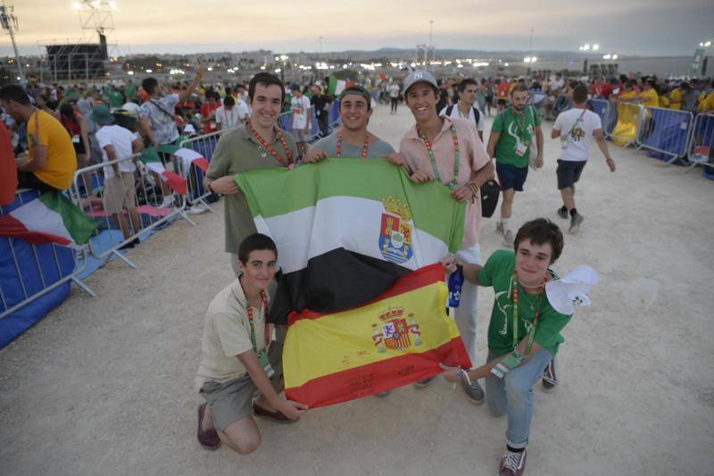 Extremeños en el encuentro con el Papa en Lisboa