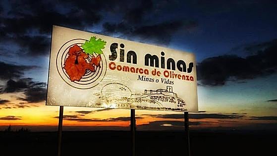 Las plataformas antiminas dudan de los beneficios sociales de las minas en Alconchel