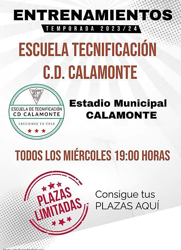 Comienzan los entrenamientos en la Escuela de Tecnificación del CD Calamonte