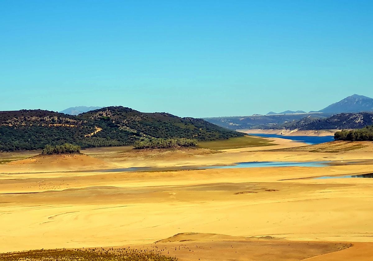 La sequía desangra los embalses del Guadiana