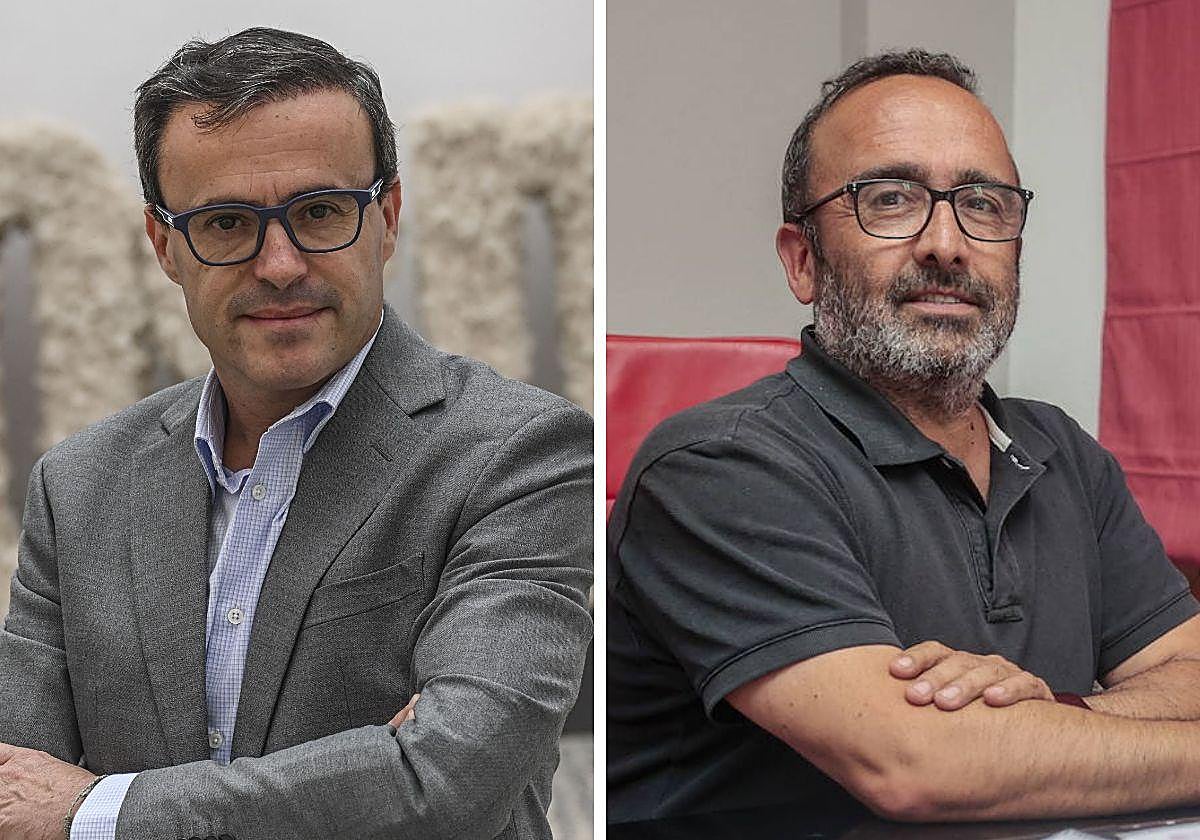 Miguel Ángel Morales y Miguel Ángel Gallardo, presidentes de las diputaciones de Cáceres y Badajoz.
