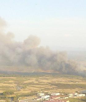 Imagen secundaria 2 - Estabilizado el incendio forestal en Jaraíz de la Vera