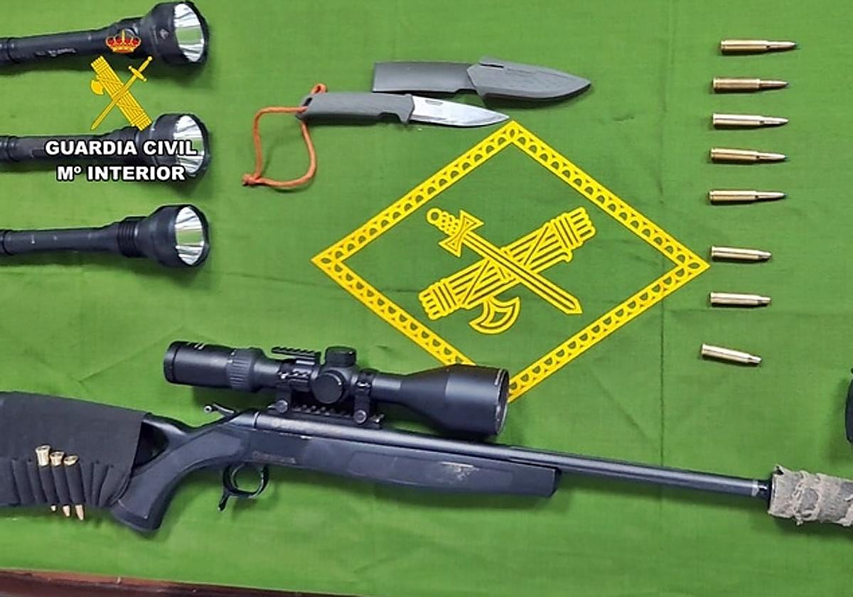 Armas y efectos intervenidos