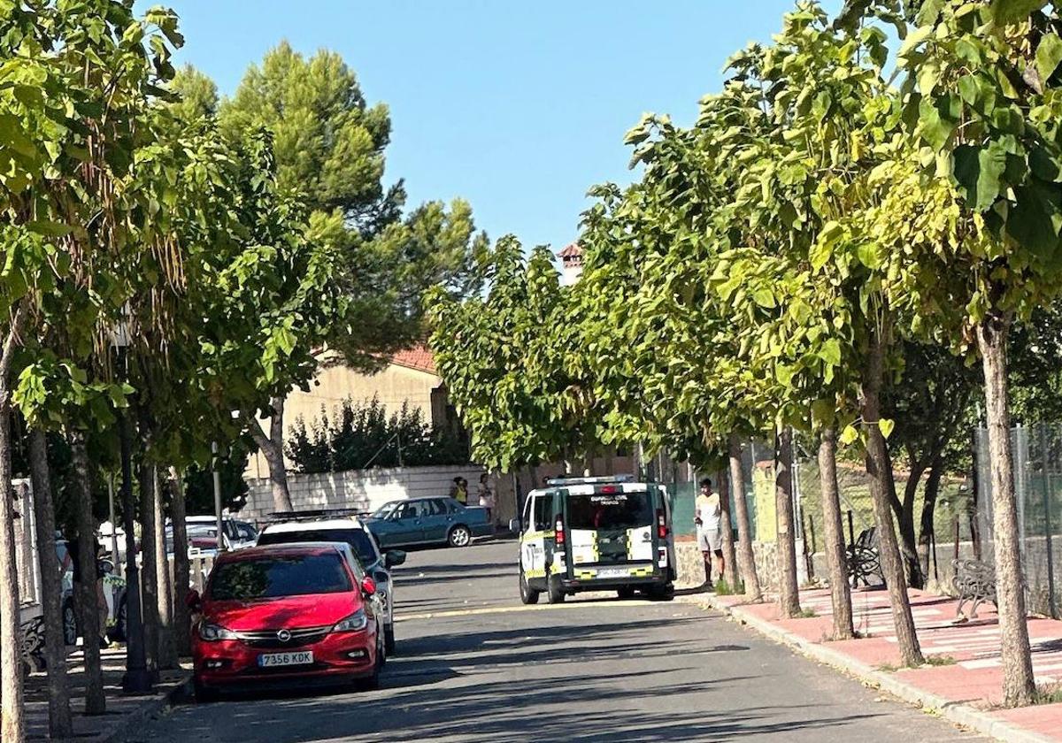 Lugar del accidente, tras el atropello ocurrido esta mañana.