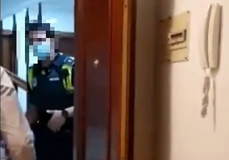 Momento del vídeo que se presentará en le juicio como prueba.