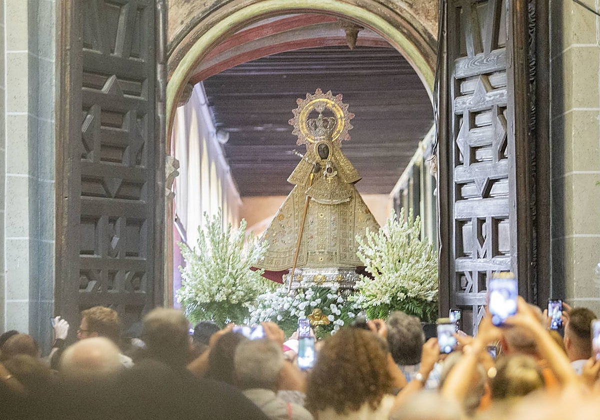 Virgen de Guadalupe el año pasado el día de la patrona de Extremadura.