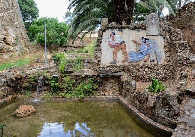 Monumento al poema 'La Nacencia', de Luis Chamizo, en La Legión y que restaurarán con 8.000 euros.