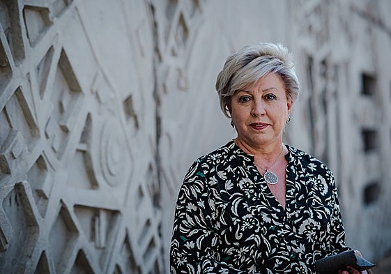 Cati Romero, este miércoles en Mérida, es de Medellín y a su marido lo asesinó Txapote de un tiro en la nuca.