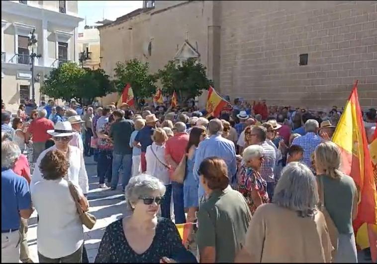 Manifestación de esta mañana.