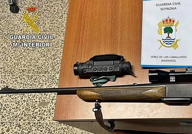 Un rifle intervenido.