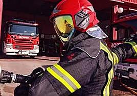 Parque de bomberos de la Diputación de Badajoz.