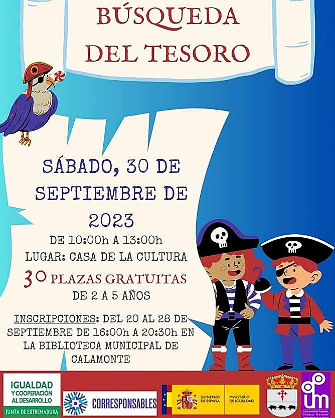 La búsqueda del tesoro en la Casa de Cultura de Calamonte