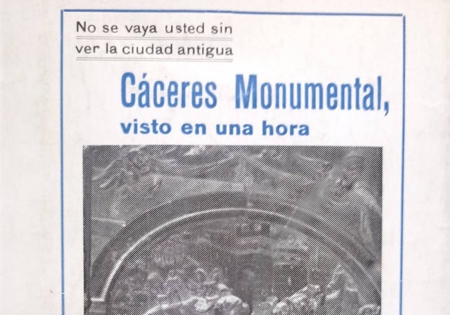 Ejemplar de la guía de Antonio Floriano Cumbreño para ver la Ciudad Monumental en una hora.