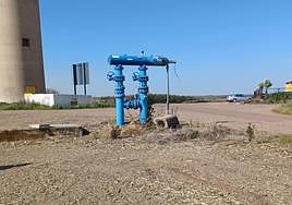 Obras en los depósitos de la red de abastecimiento del Guadiana.