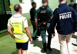 Día de la detención en Valverde de Llerena por parte de la Guardia Civil y la policía federal de Australia
