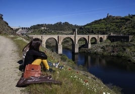 Puente romano de Alcántara, construido entre los años 103 y 106.