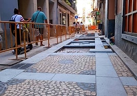 Ya se puede apreciar cómo quedará la calle cuando esté terminada.