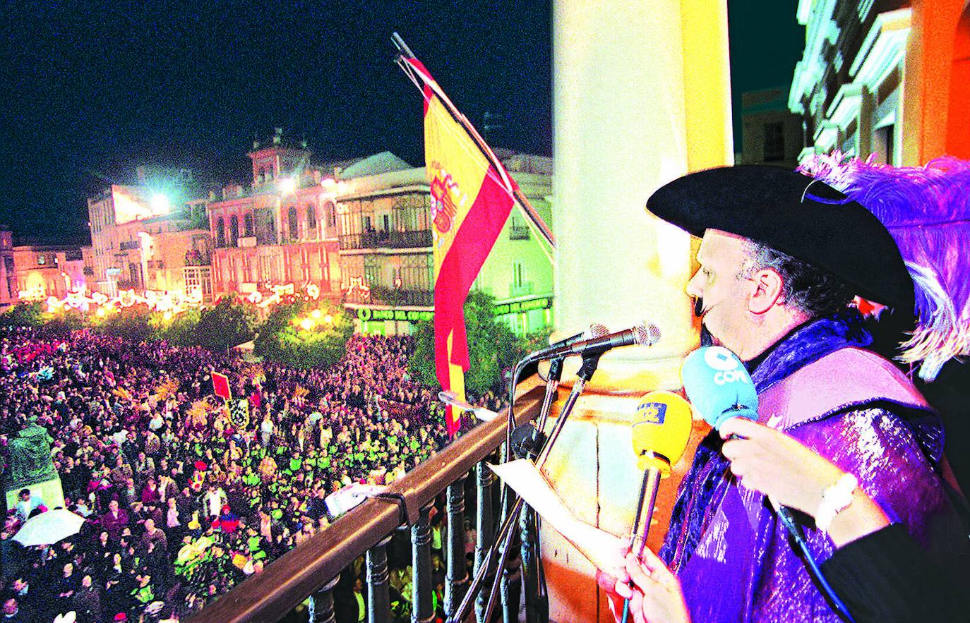 Pregoneros del Carnaval de Badajoz a lo largo de los años