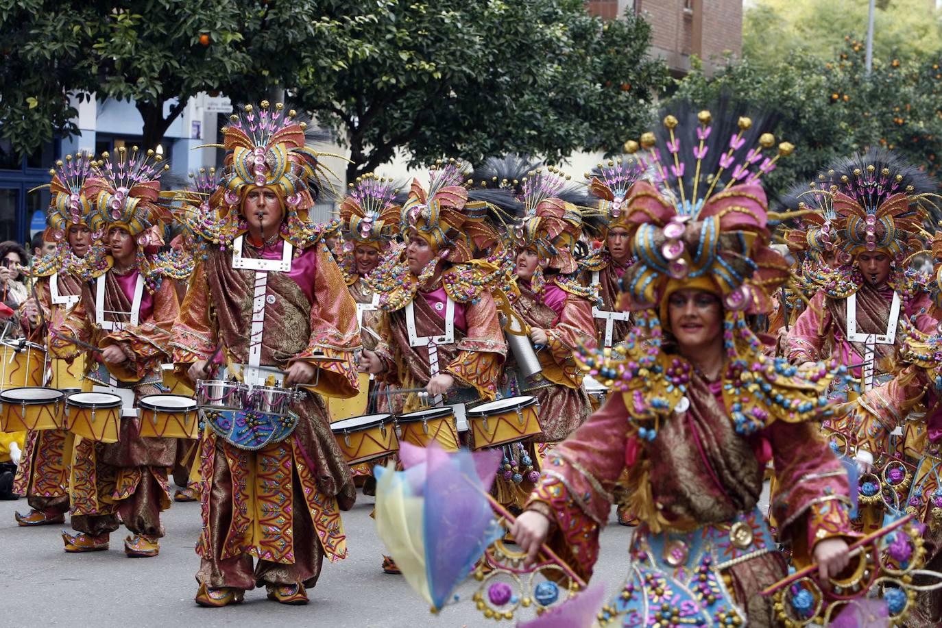 La comparsa se inspiró en la India.