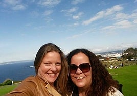 Con Miriam Fernández Rua en La Coruña.