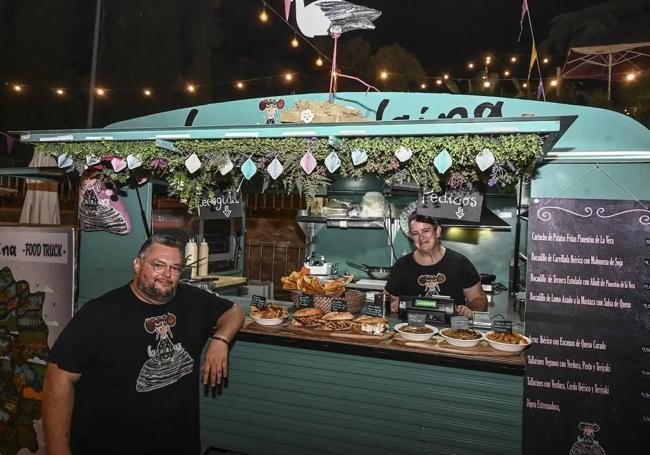 Salaínos en la VI edición del festival 'Callejeando Food Fest' de Badajoz.