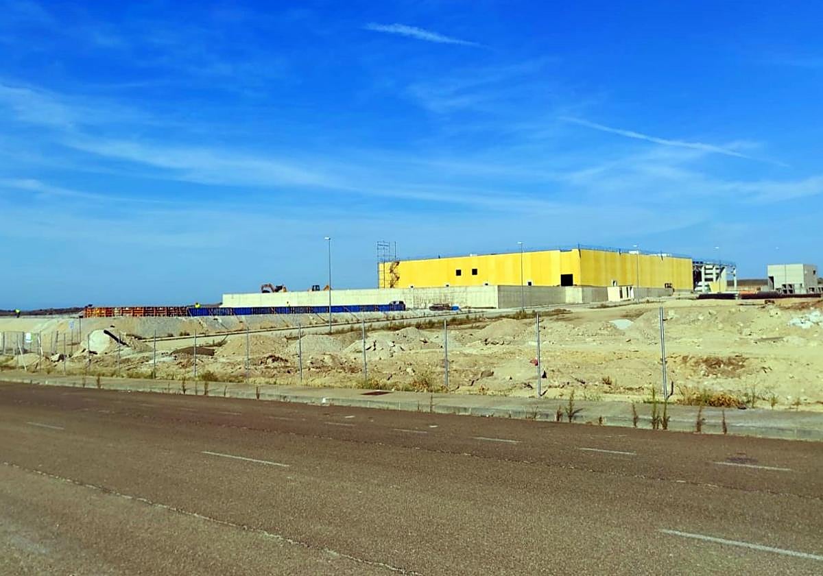 Las obras de la fábrica de diamantes en Arroyo Caballo.