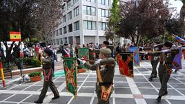 Imágenes del homenaje militar en San Francisco