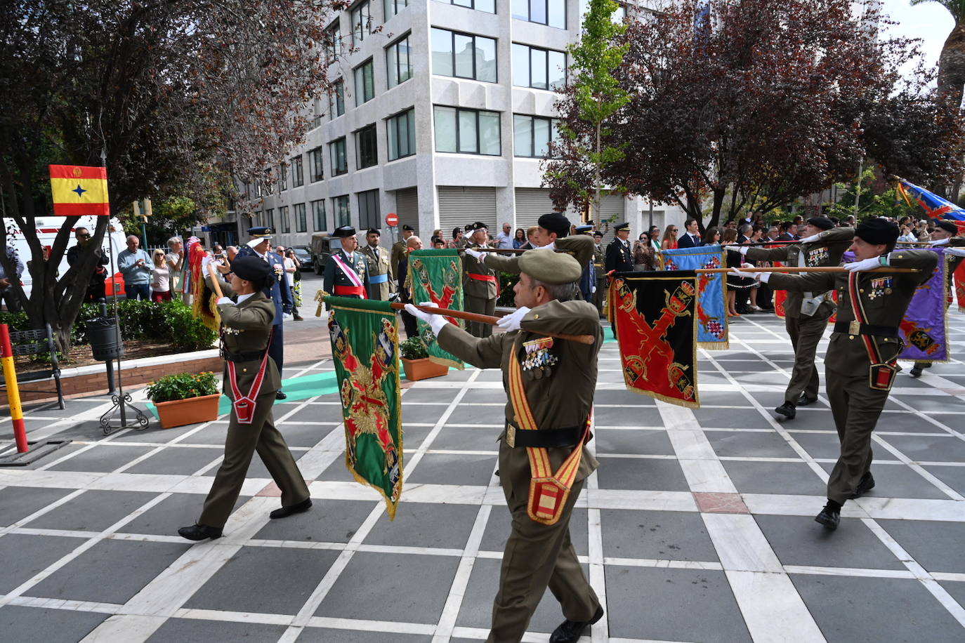 Imágenes del homenaje militar en San Francisco