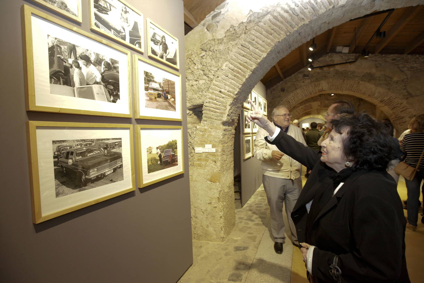 Mercedes Vostell, durante una exposición conmemorativa del XXV aniversario del museo cacereño. 