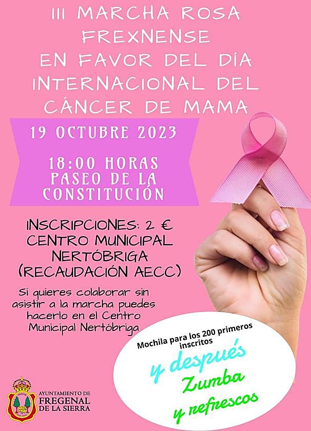 La Marcha Rosa llega a Fregenal de la Sierra