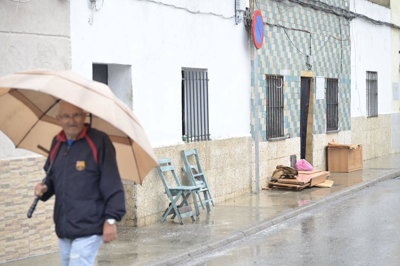 Badajoz: El barrio de Las Moreras sufre los efectos del temporal