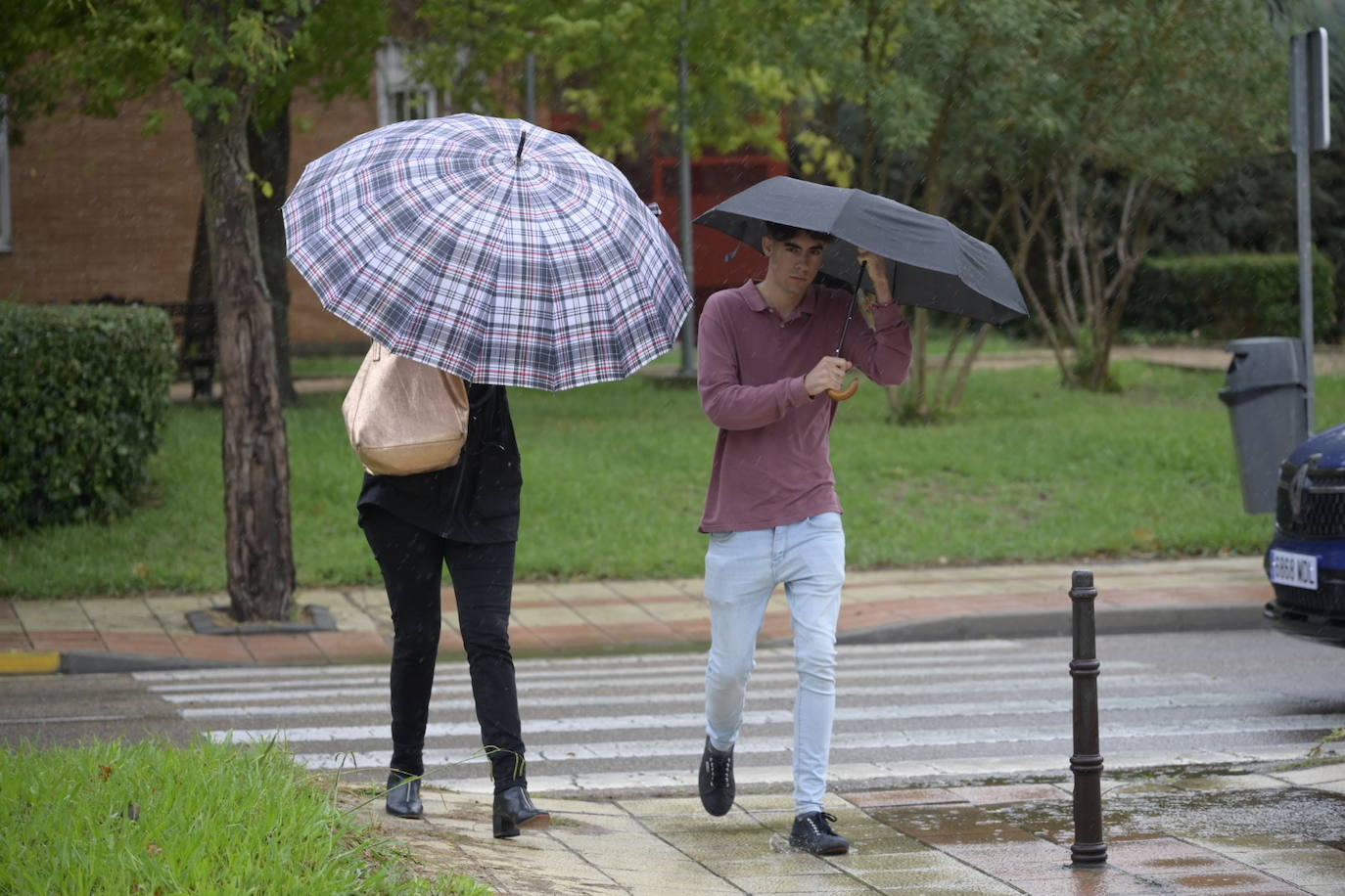 Efectos de la borrasca Aline en Badajoz