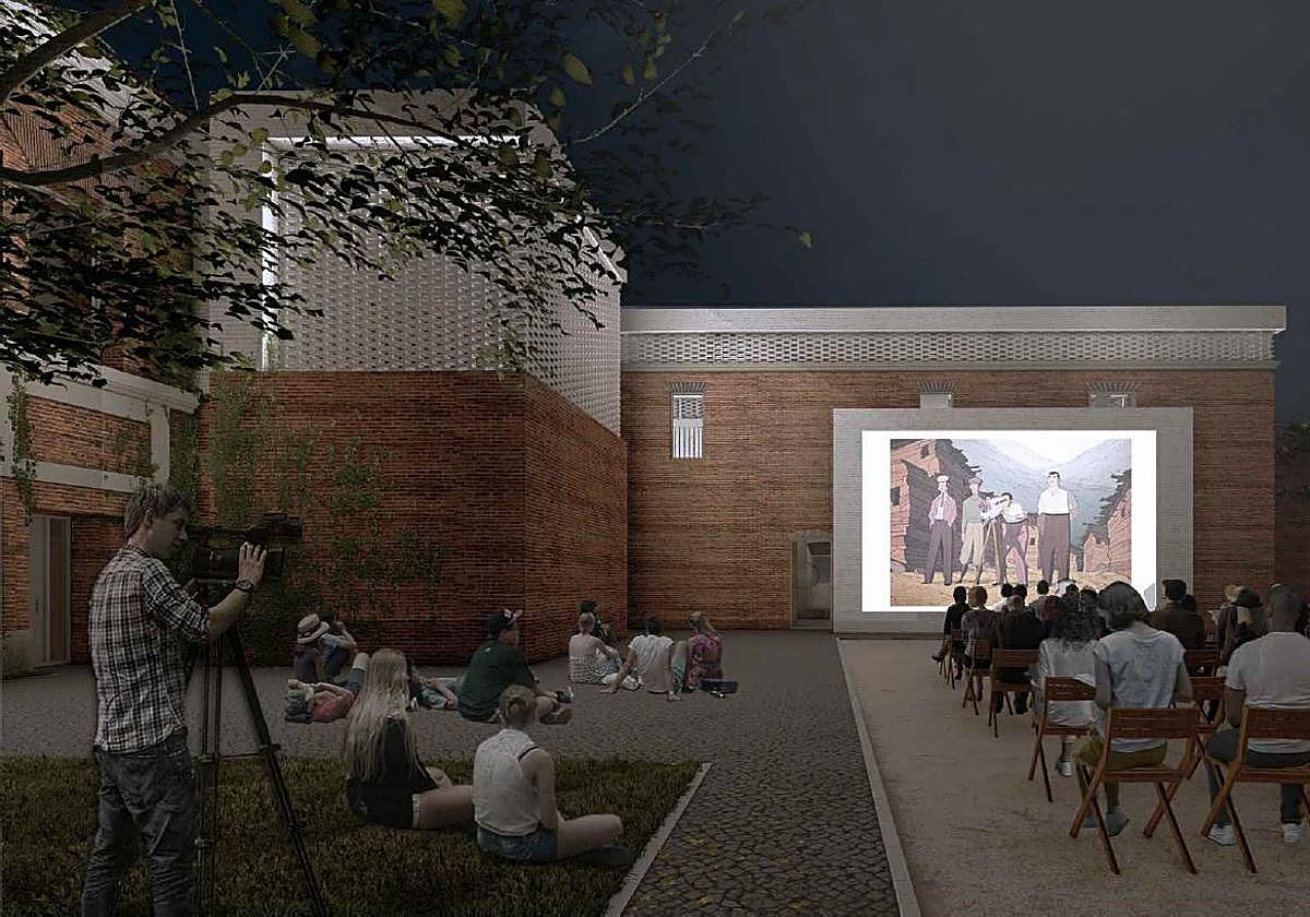 Proyecto para la rehabilitación del patio de los Jesuitas como un cine de verano