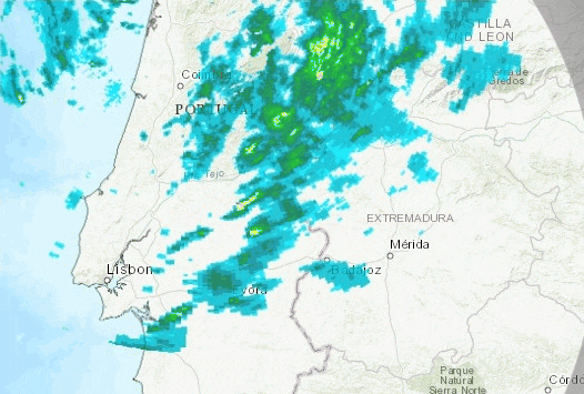 La borrasca Celine deja más de 60 litros en el norte de Extremadura