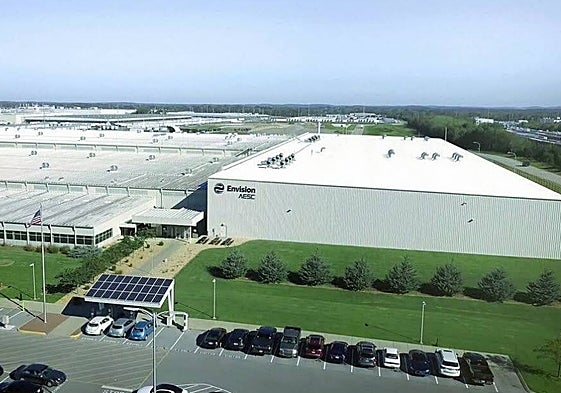 Una de las fábricas de baterías de Envision AESG.