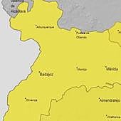 El 112 Extremadura atiende 37 incidencias por la borrasca Celine