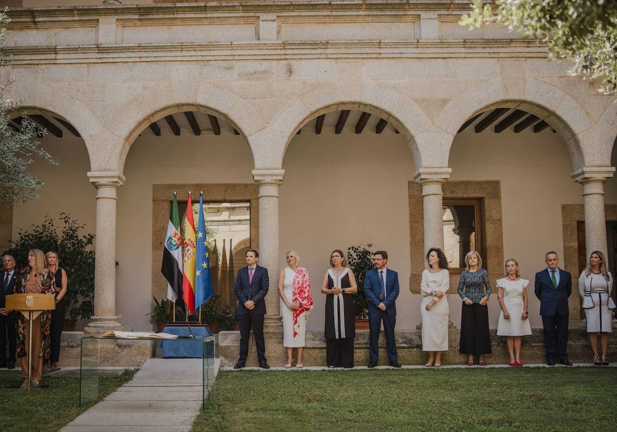 Toma de posesión de los consejeros del Gobierno extremeño el pasado mes de julio.